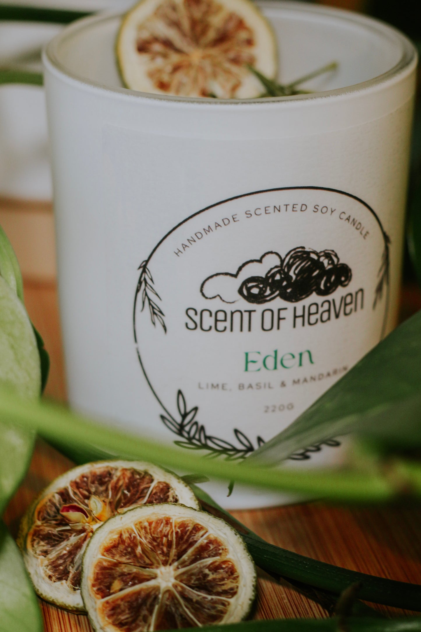 Eden - Lime, Basil & Mandarin Scented Candle