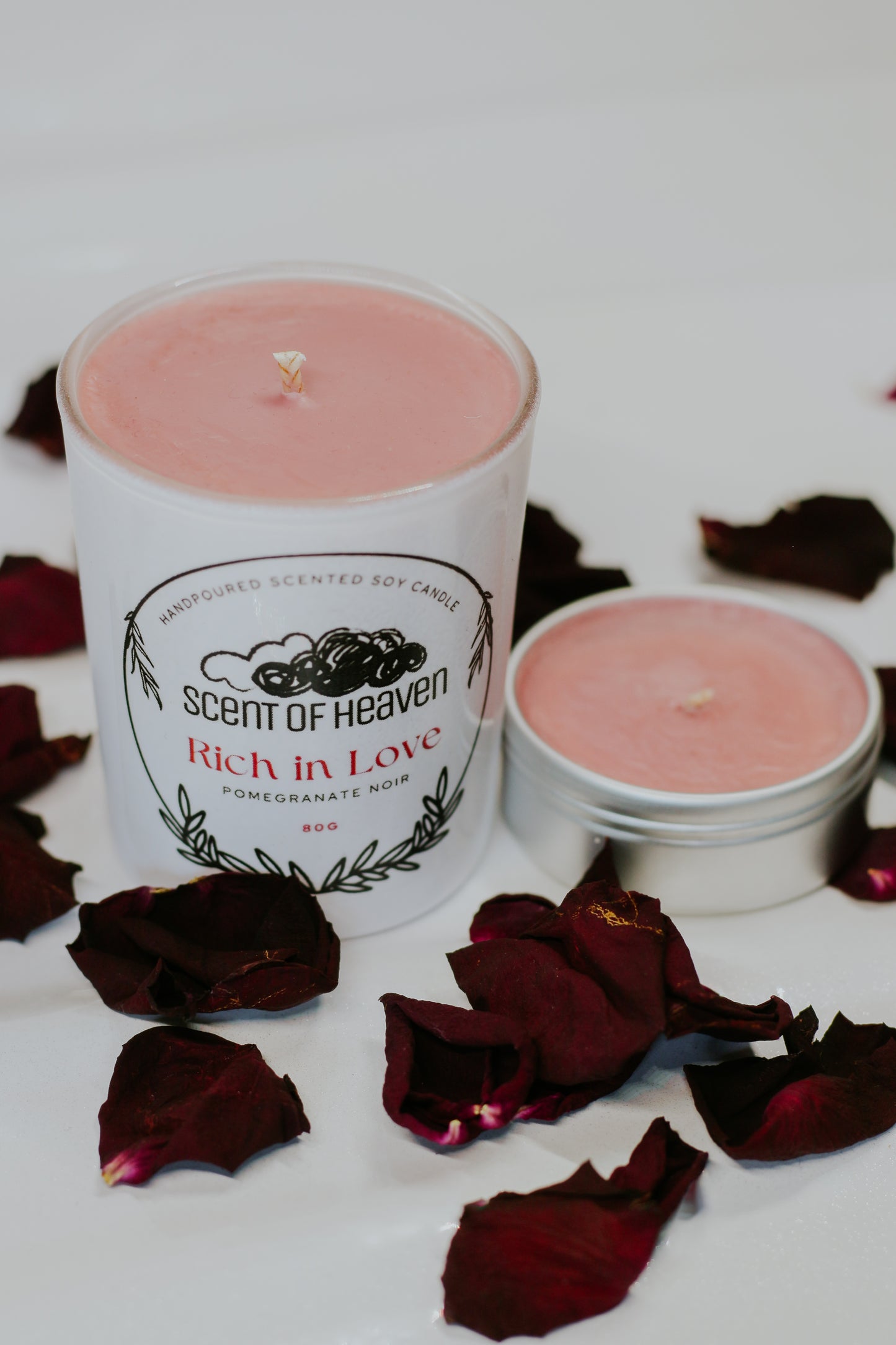 Rich in Love - Pomegranate Scented Soy Candle