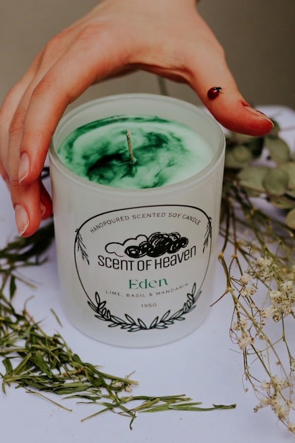 Eden - Lime, Basil & Mandarin Scented Soy Candle