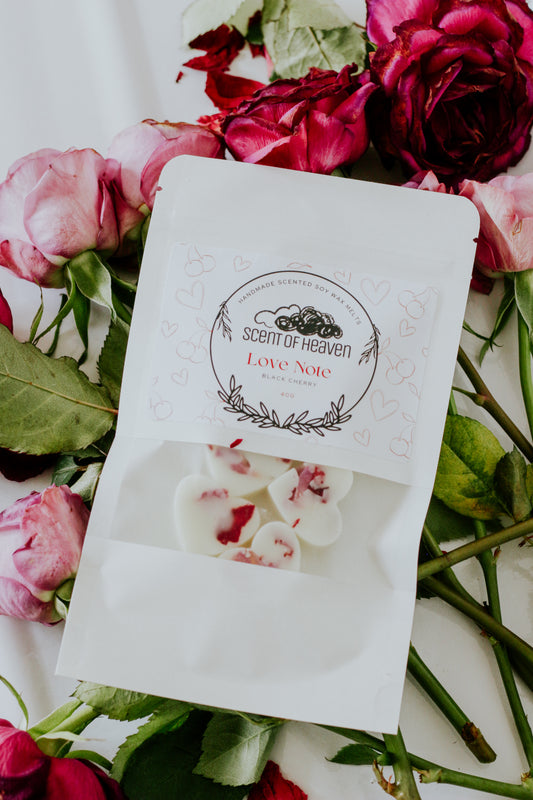 Love Note - Black Cherry Scented Wax Melts (6)
