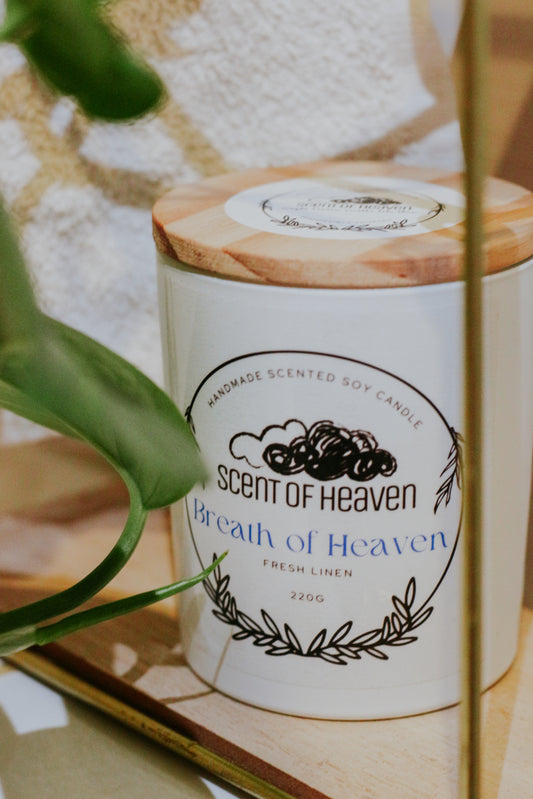 Breath of Heaven - Fresh Linen Scented Candle